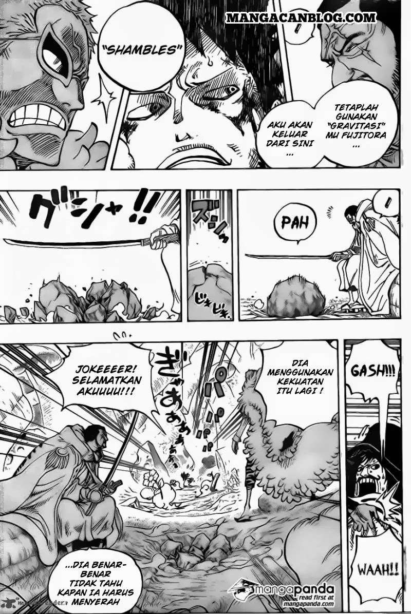One Piece Chapter 723 Gambar 14