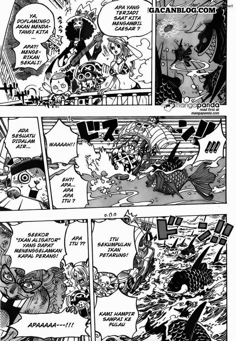 One Piece Chapter 723 Gambar 16