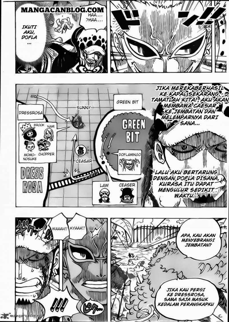 One Piece Chapter 723 Gambar 17