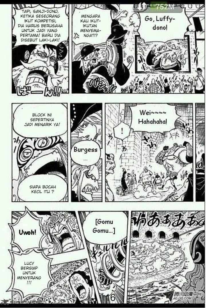 One Piece Chapter 718 Gambar 17