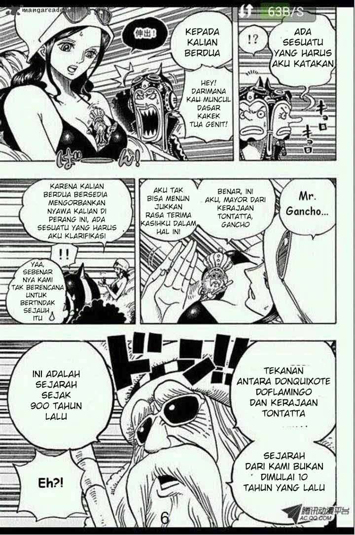 One Piece Chapter 718 Gambar 8