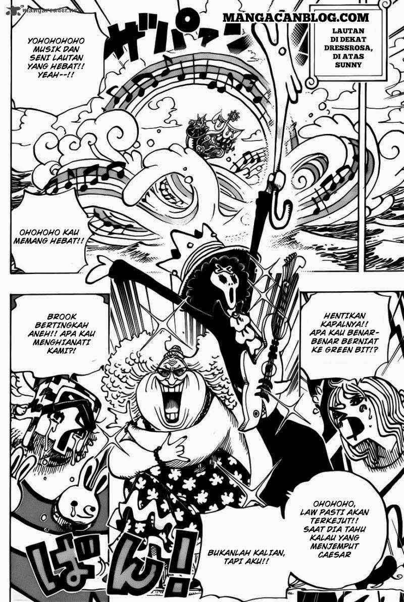 One Piece Chapter 722 Gambar 14
