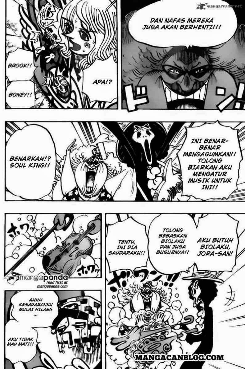 One Piece Chapter 722 Gambar 16