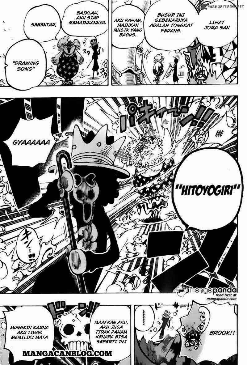 One Piece Chapter 722 Gambar 17
