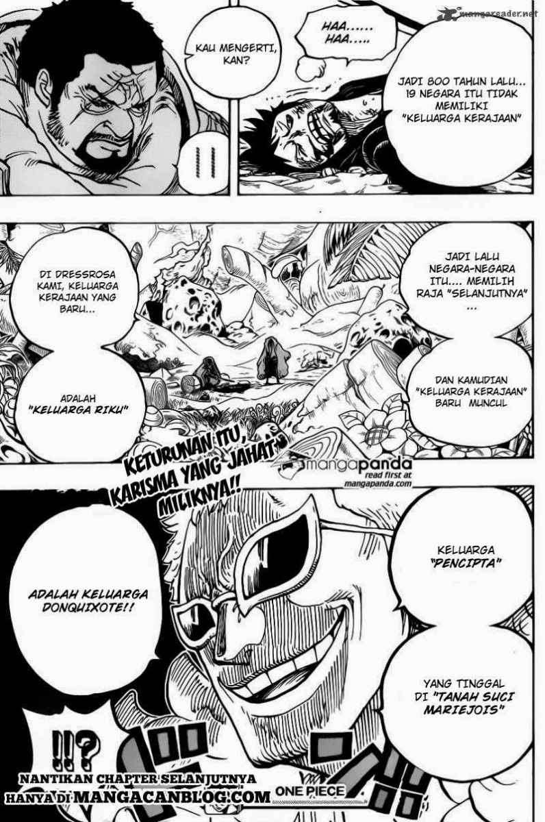 One Piece Chapter 722 Gambar 19