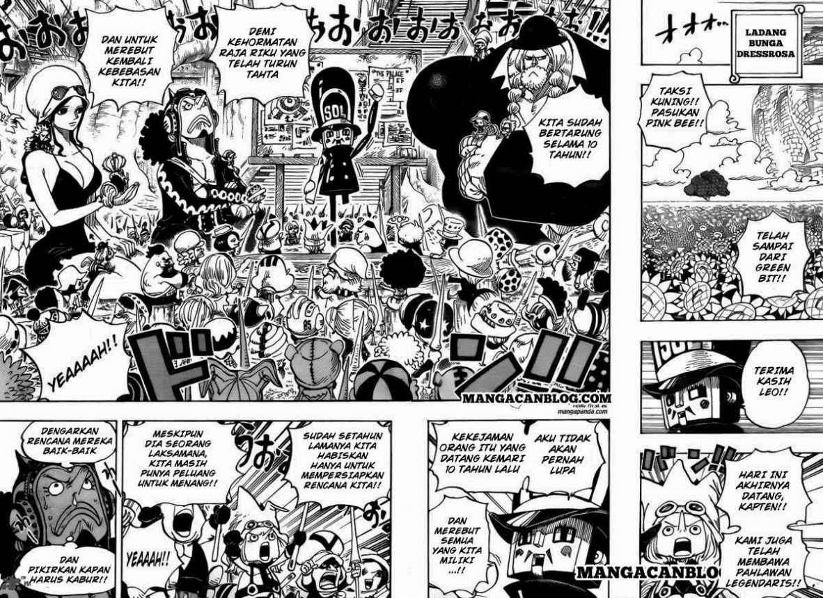 One Piece Chapter 722 Gambar 11