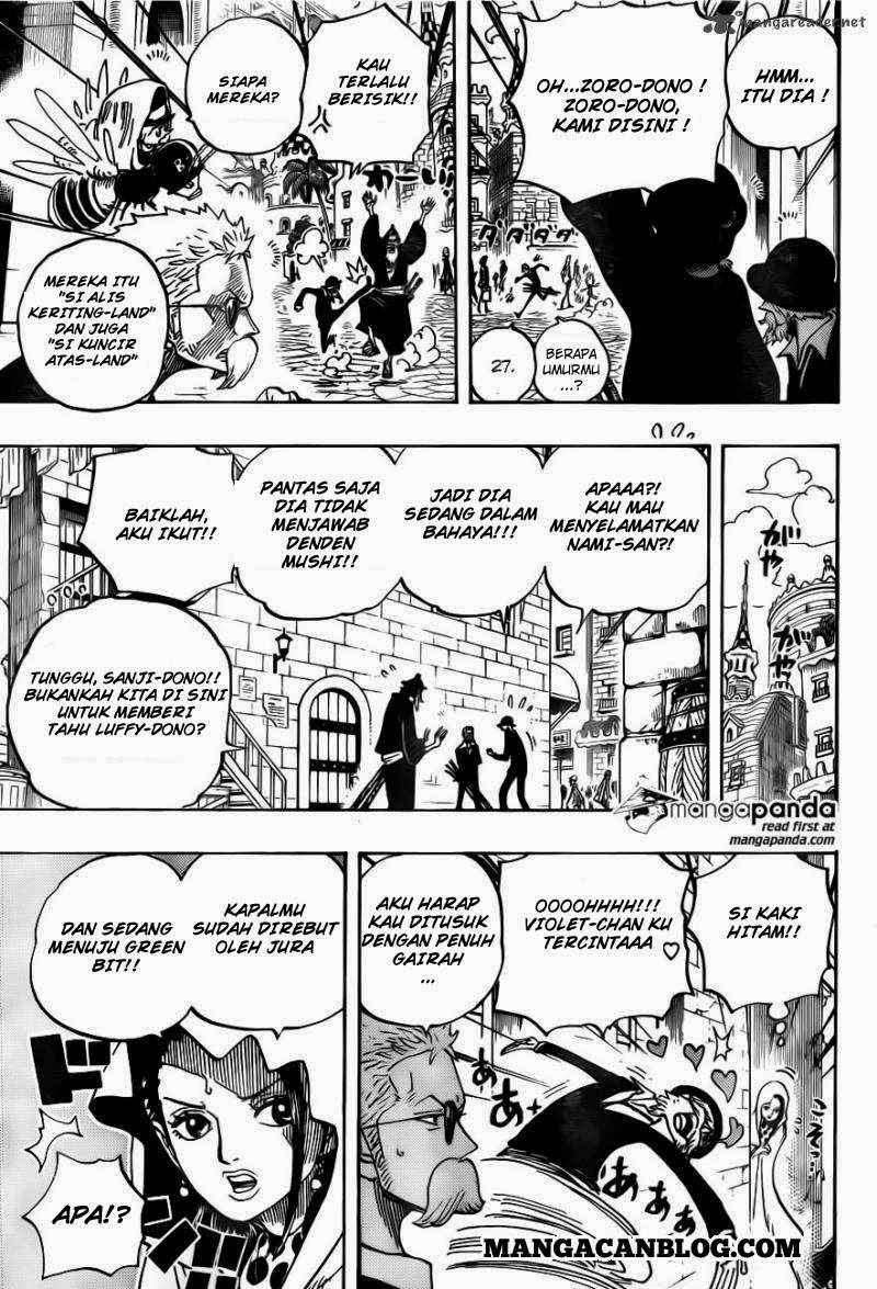 One Piece Chapter 722 Gambar 13