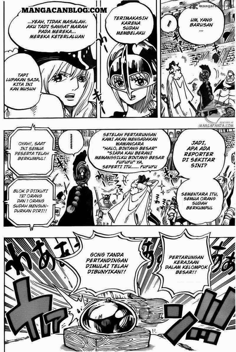 One Piece Chapter 722 Gambar 9