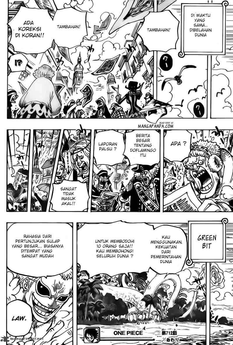 One Piece Chapter 712 Gambar 19