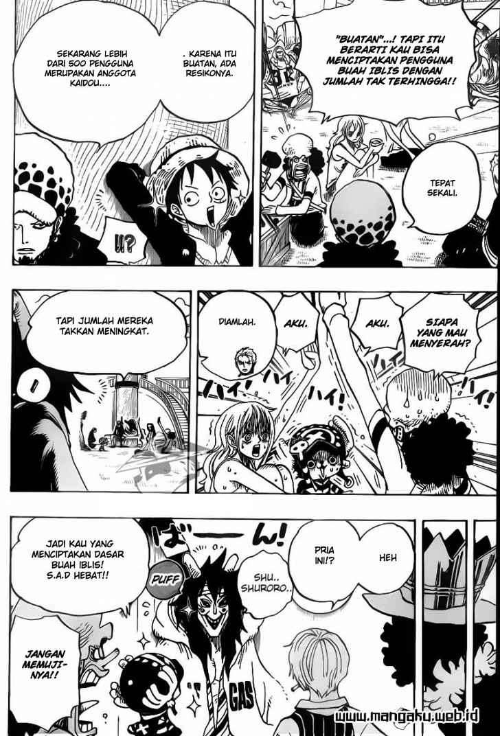 One Piece Chapter 698 Gambar 17