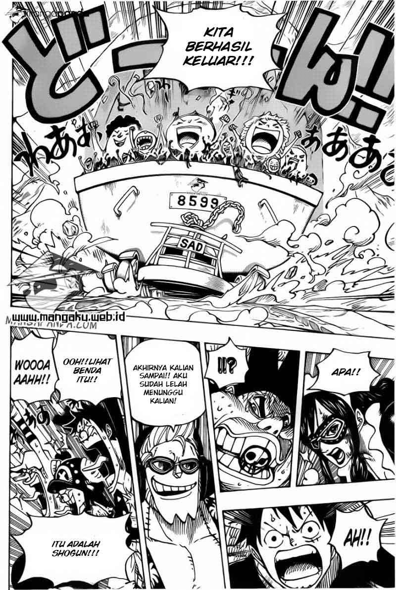 One Piece Chapter 695 Gambar 8
