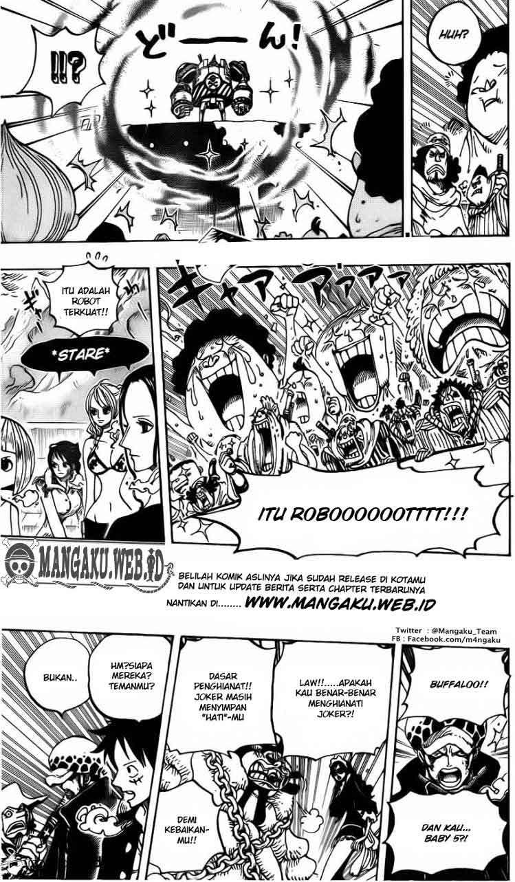 One Piece Chapter 695 Gambar 9
