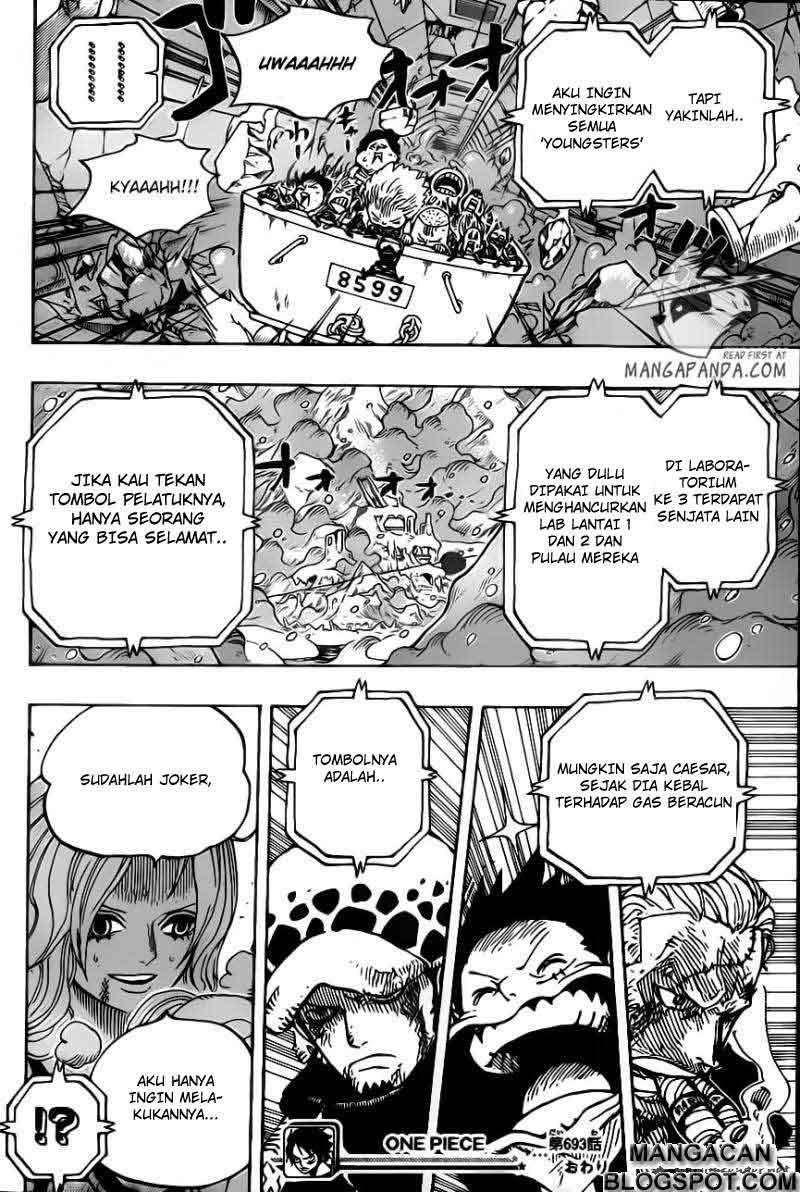 One Piece Chapter 693 Gambar 14