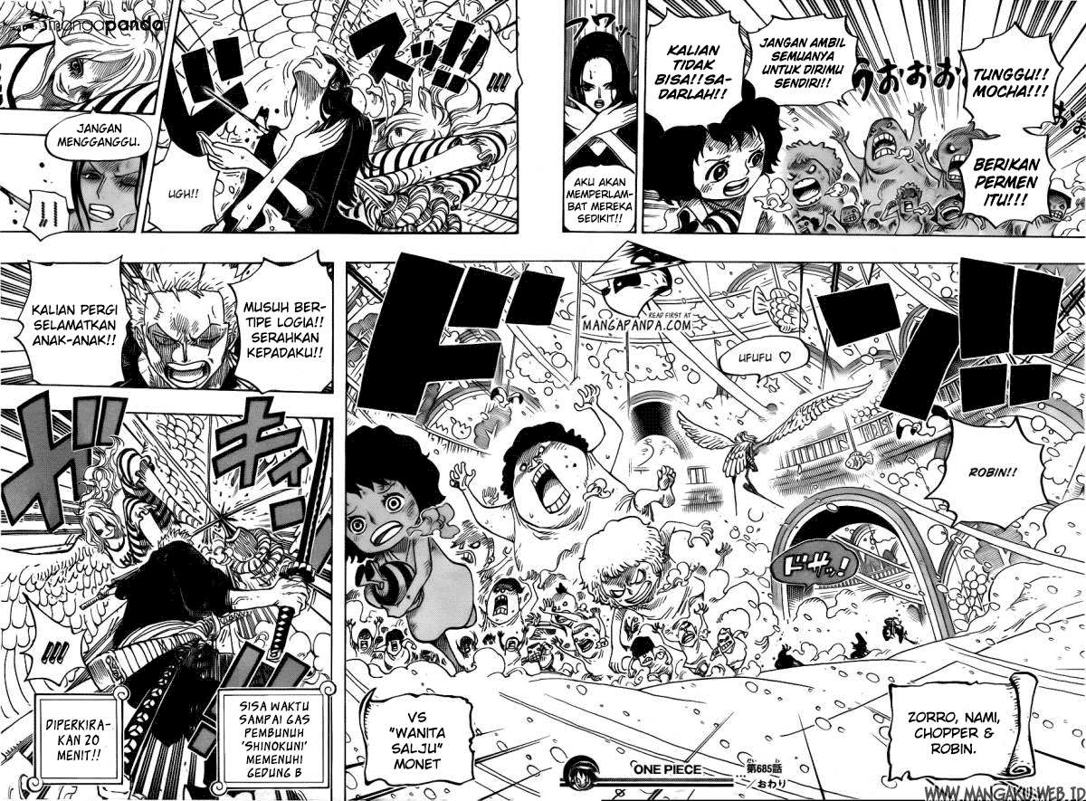 One Piece Chapter 685 Gambar 17