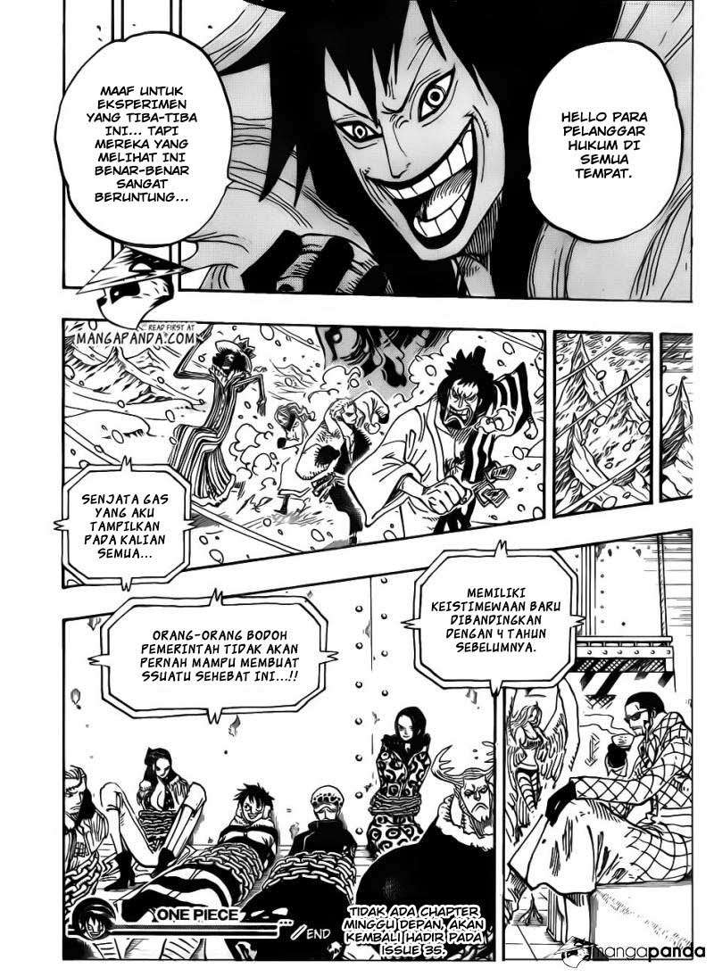 One Piece Chapter 674 Gambar 17
