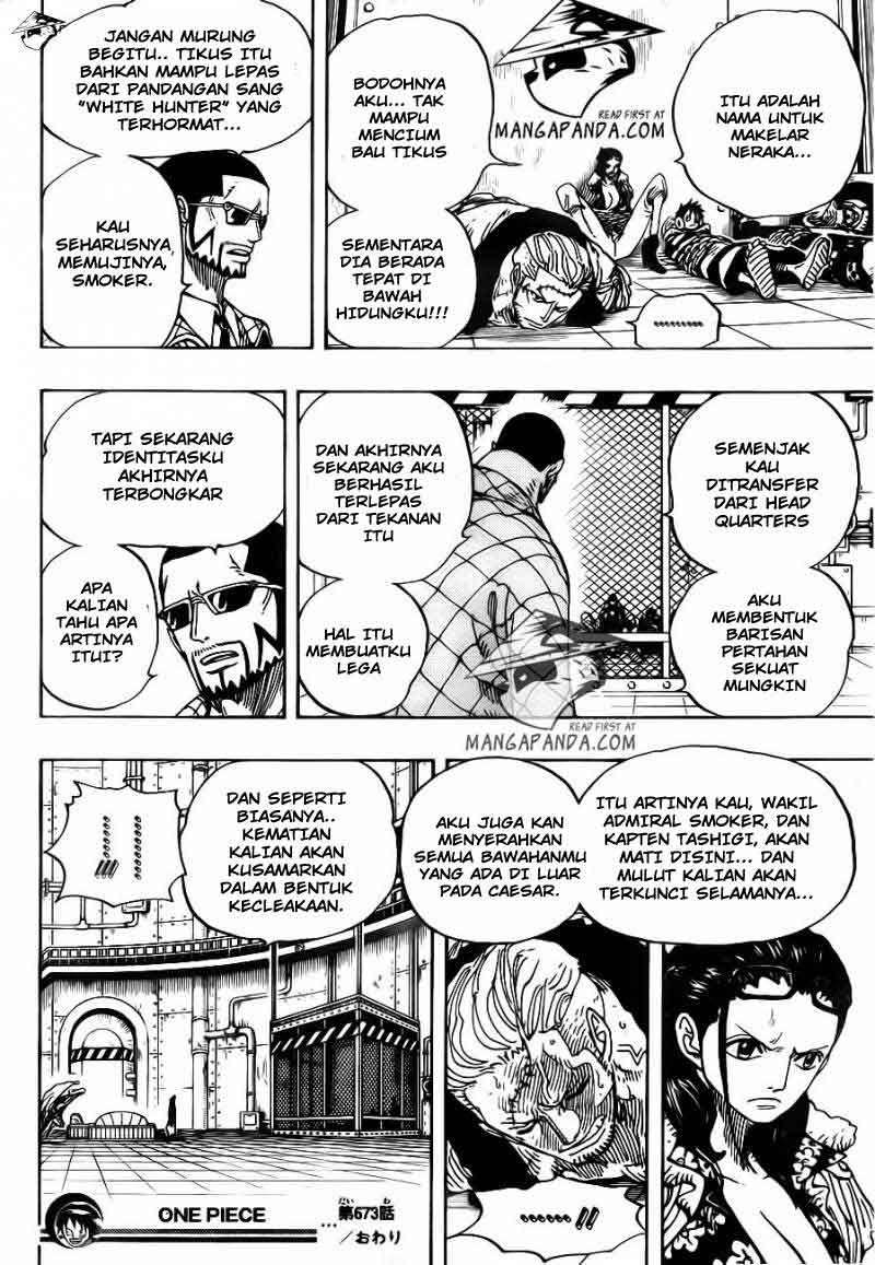 One Piece Chapter 673 Gambar 18