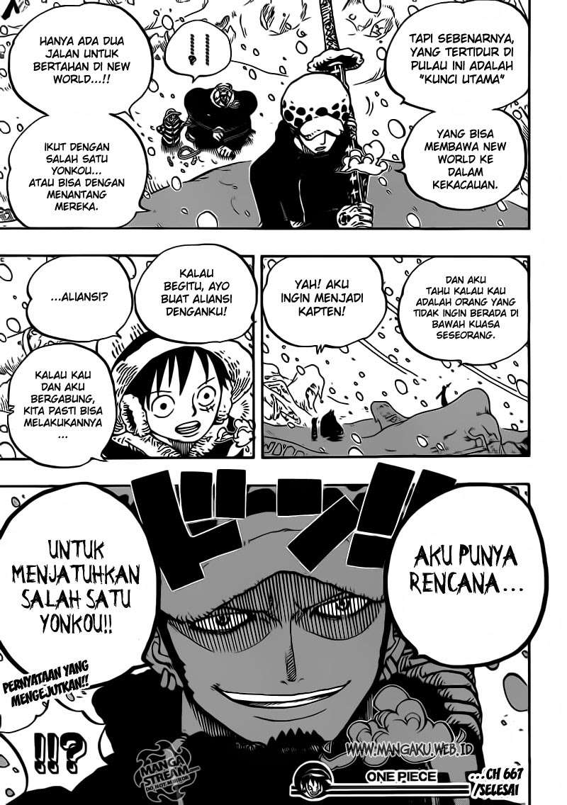 One Piece Chapter 667 Gambar 19