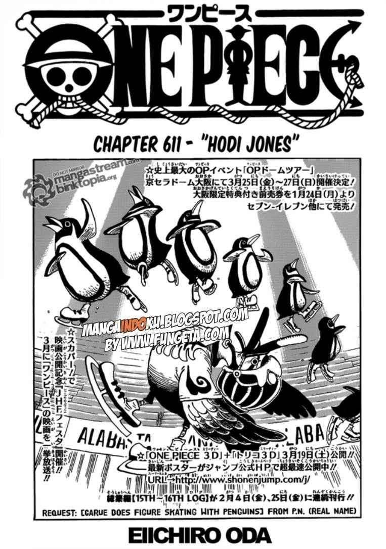Komik One Piece Chapter 611 gambar nomor 1