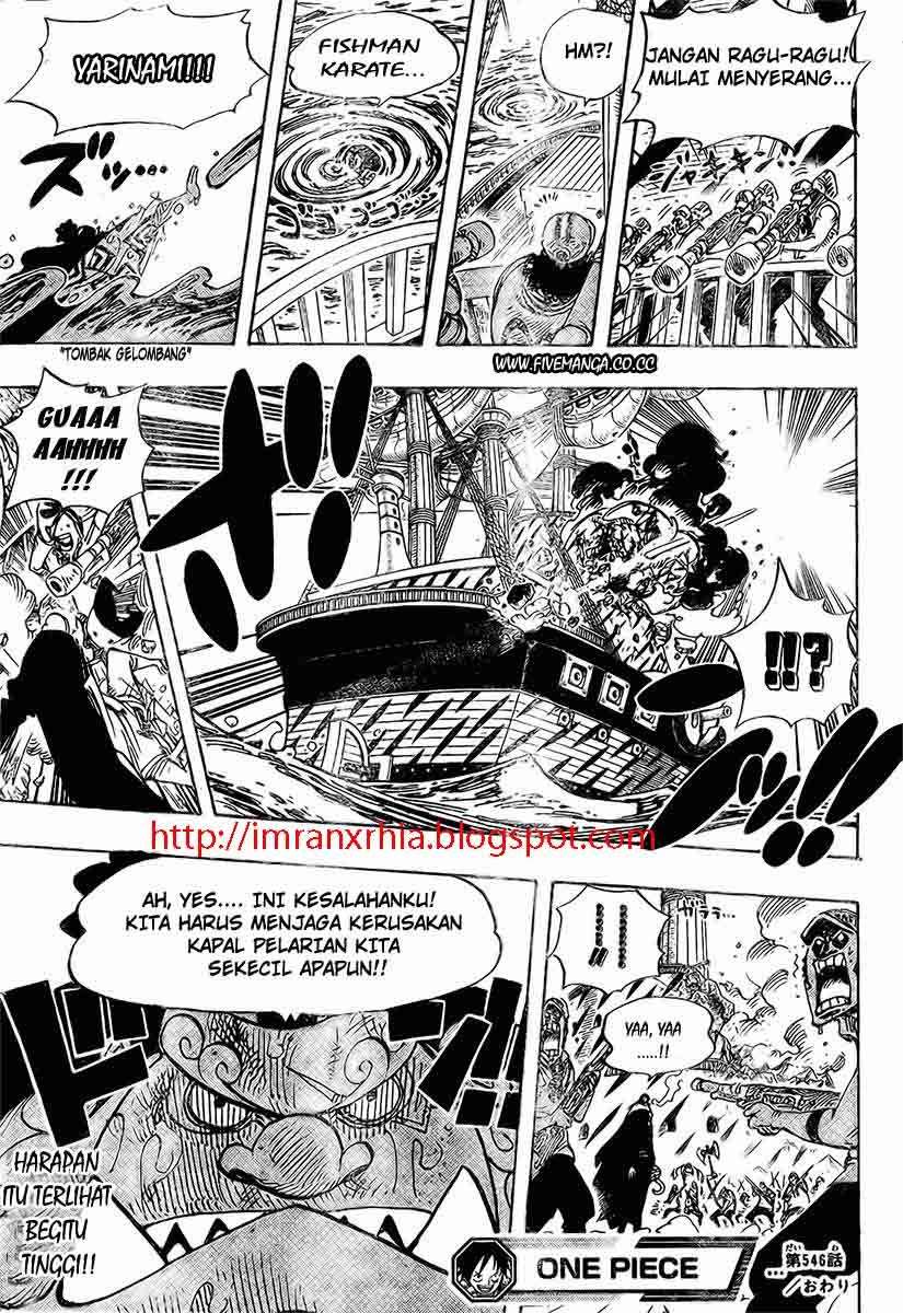 One Piece Chapter 546 Gambar 16