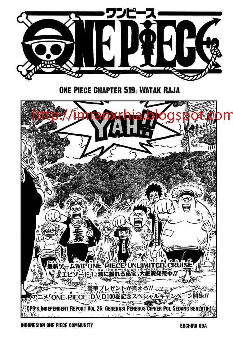 Komik One Piece Chapter 519 gambar nomor 1