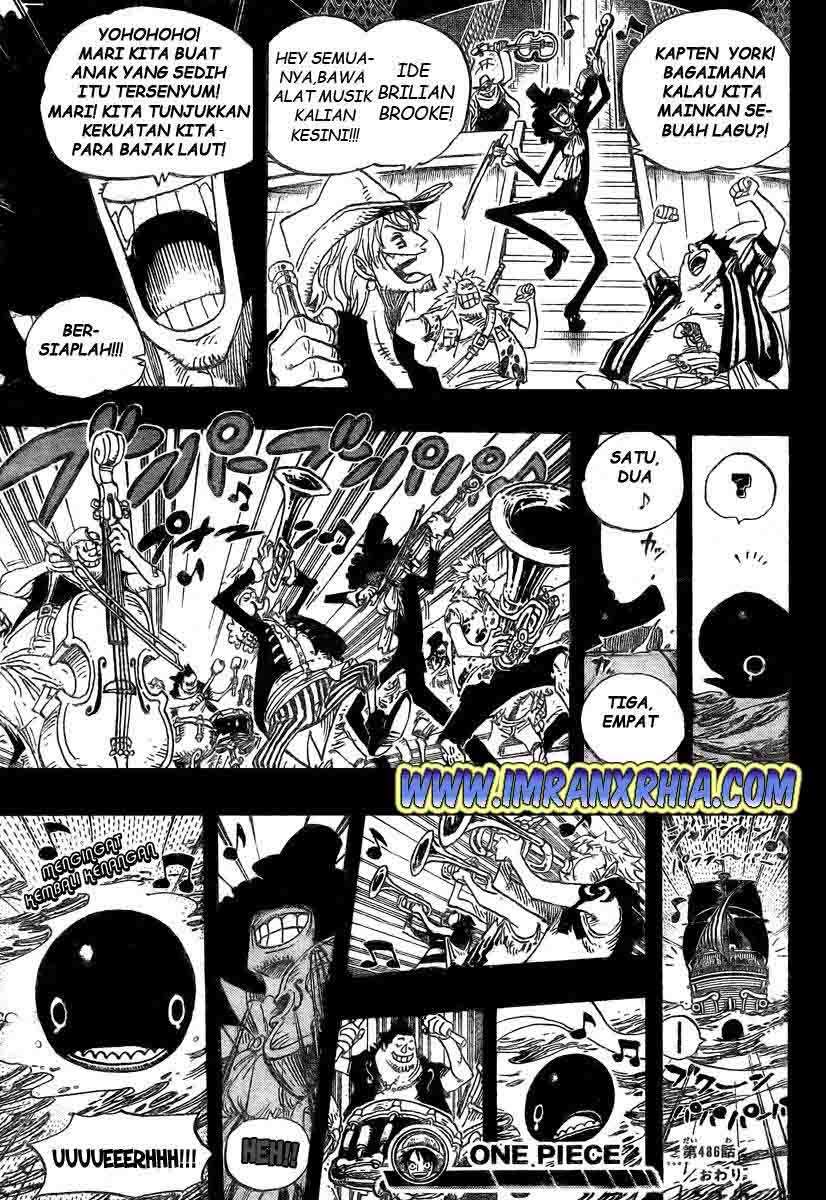One Piece Chapter 486 Gambar 19