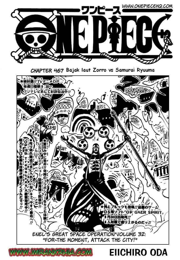 Komik One Piece Chapter 467 gambar nomor 1