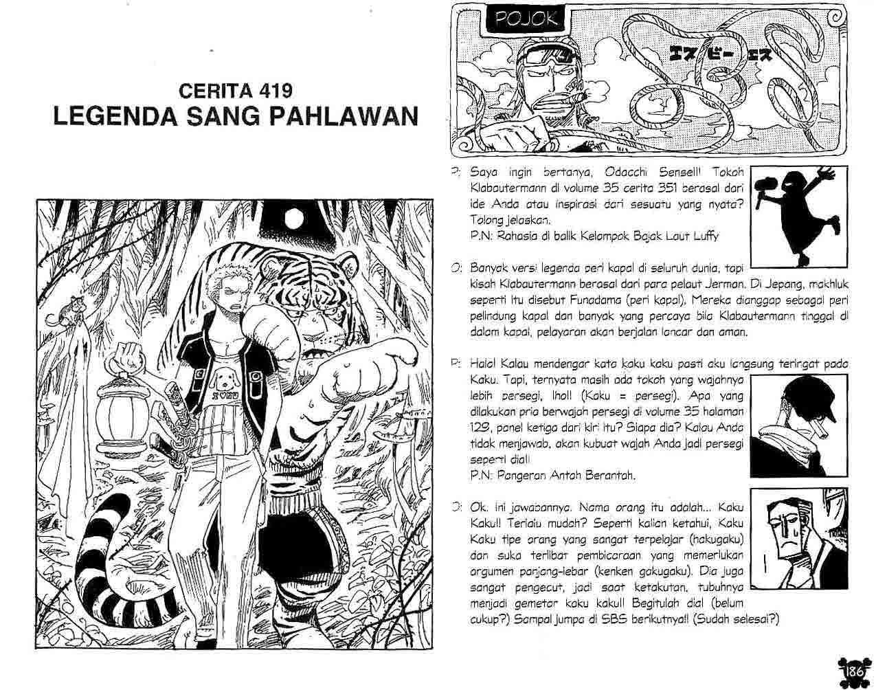 Komik One Piece Chapter 419 gambar nomor 1