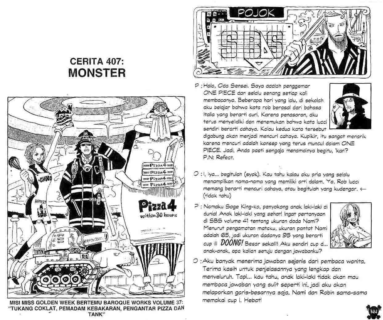 Komik One Piece Chapter 407 gambar nomor 1