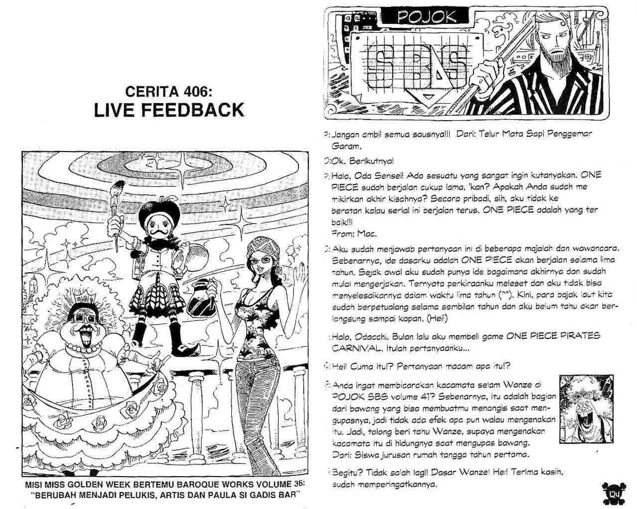 Komik One Piece Chapter 406 gambar nomor 1