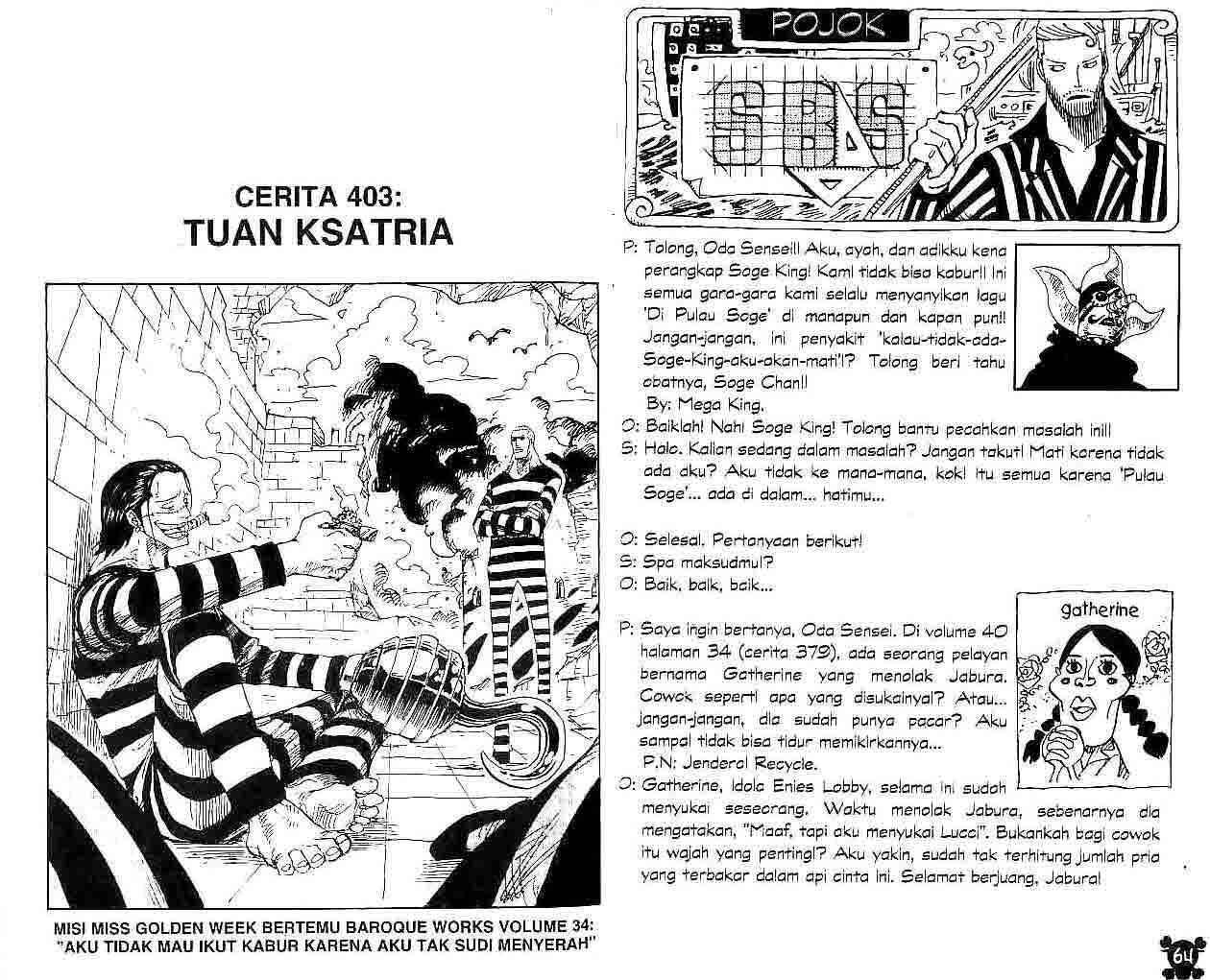 Komik One Piece Chapter 403 gambar nomor 1