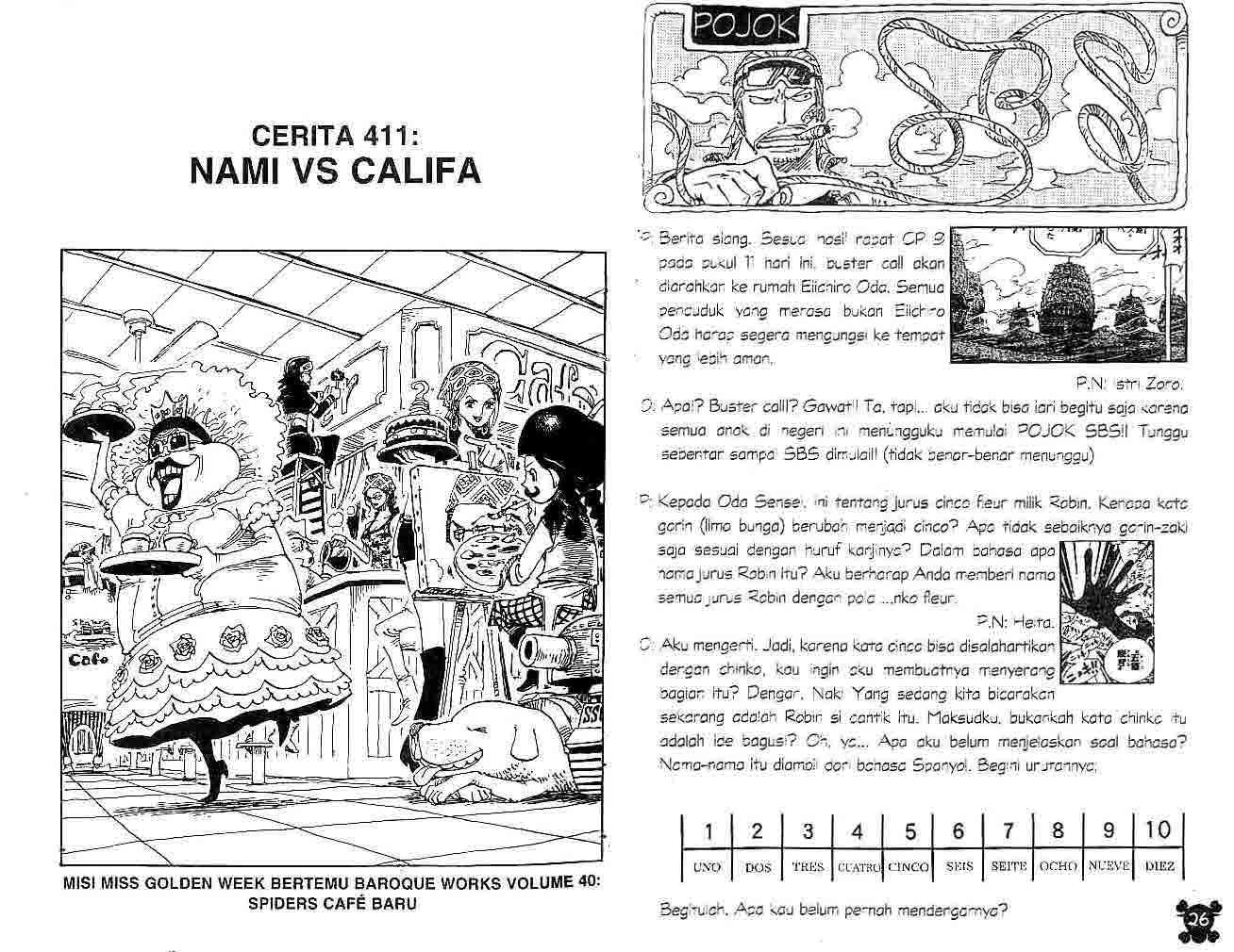 Komik One Piece Chapter 411 gambar nomor 1