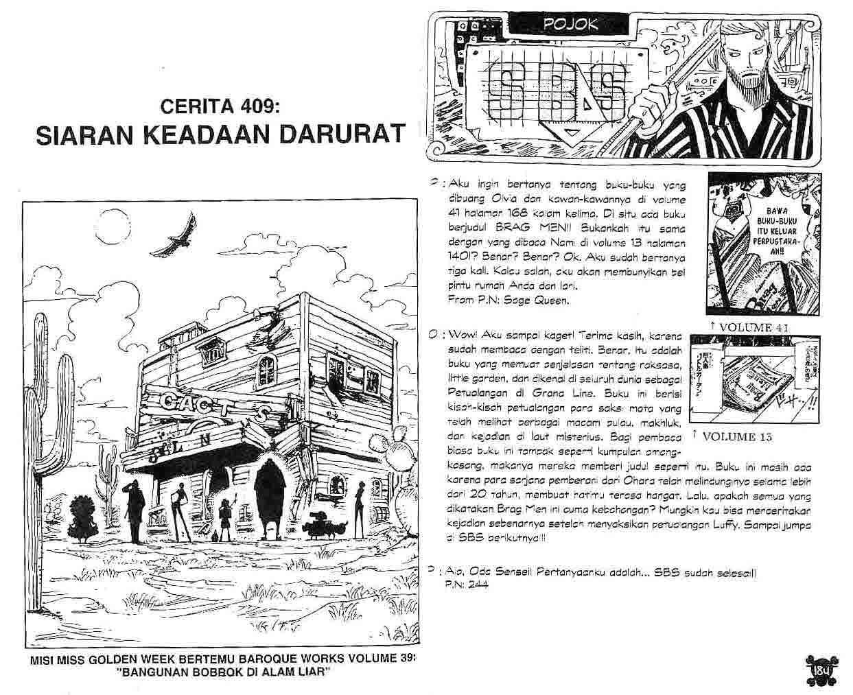 Komik One Piece Chapter 409 gambar nomor 1