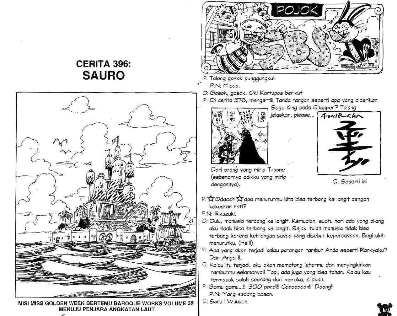 Komik One Piece Chapter 396 gambar nomor 1