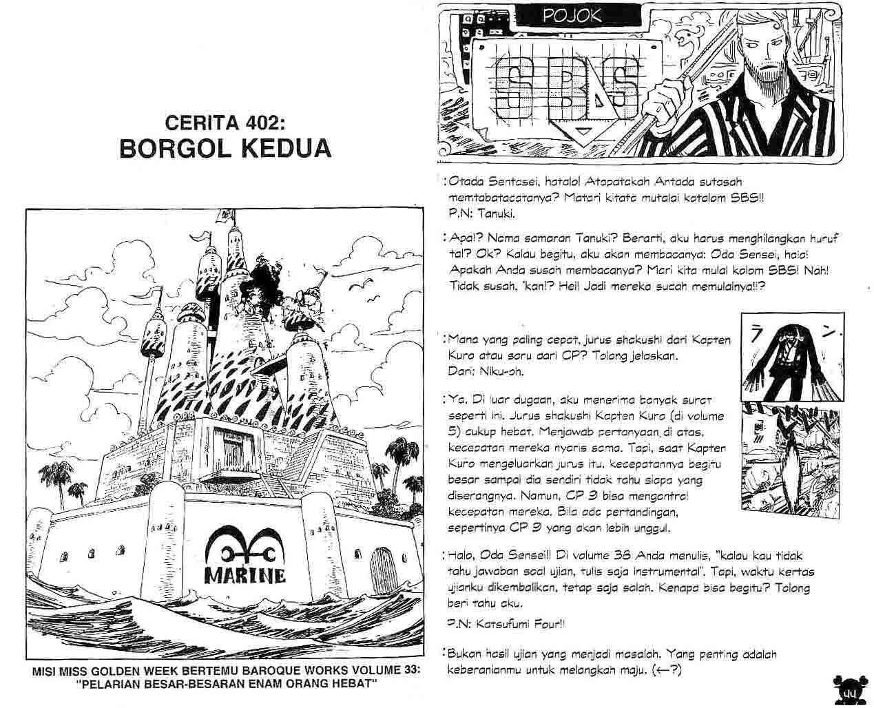 Komik One Piece Chapter 402 gambar nomor 1