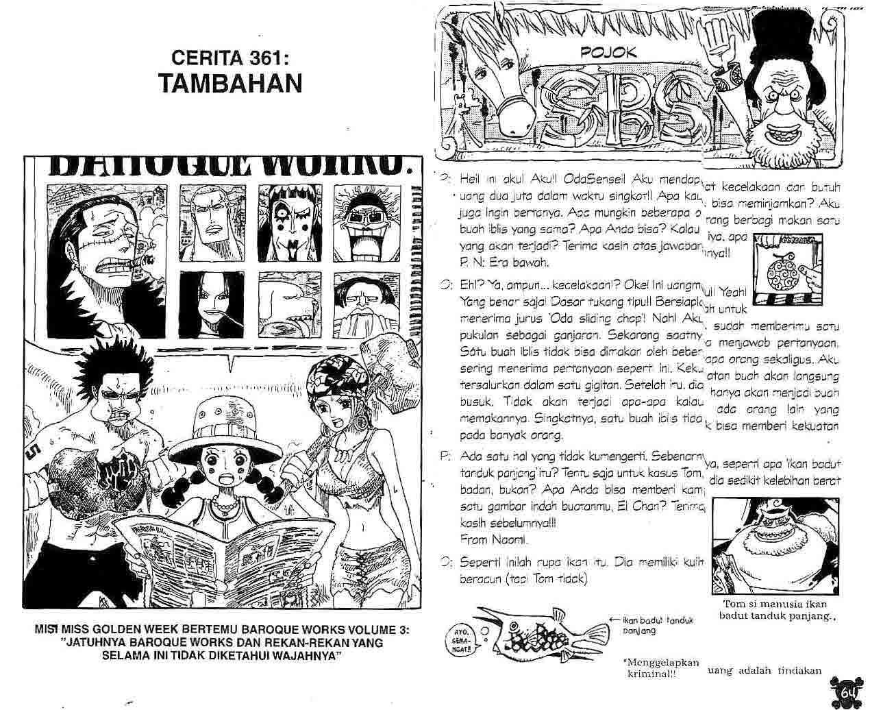 Komik One Piece Chapter 361 gambar nomor 1