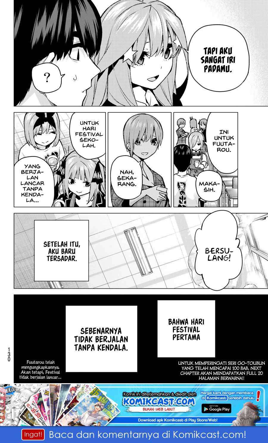 Go-toubun no Hanayome Chapter 99 Gambar 22
