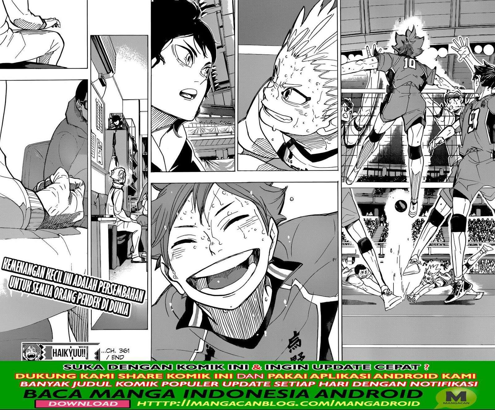 Haikyuu!! Chapter 361 Gambar 16
