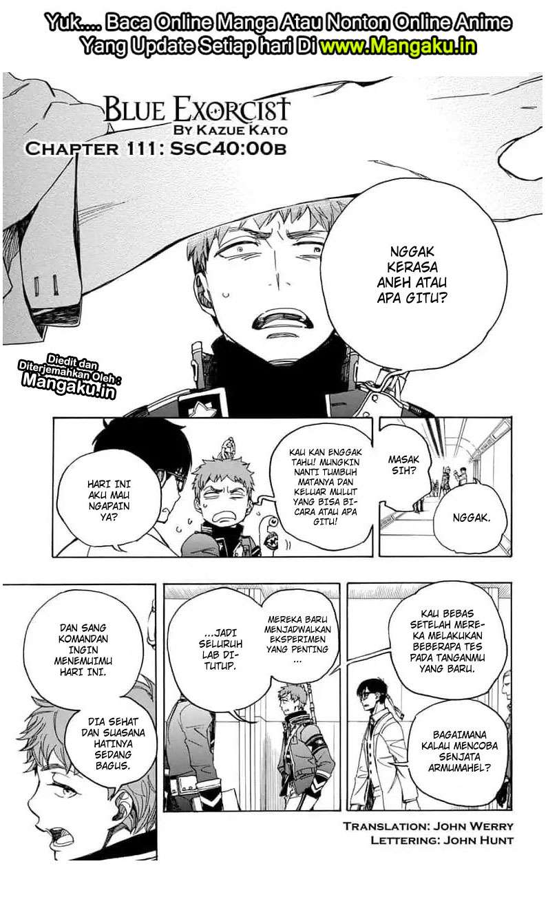 Manga Ao no Exorcist Chapter 111 gambar nomor 2