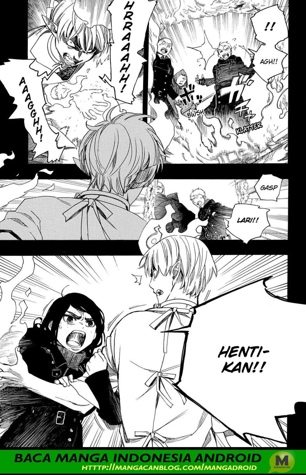 Ao no Exorcist Chapter 105 Gambar 9