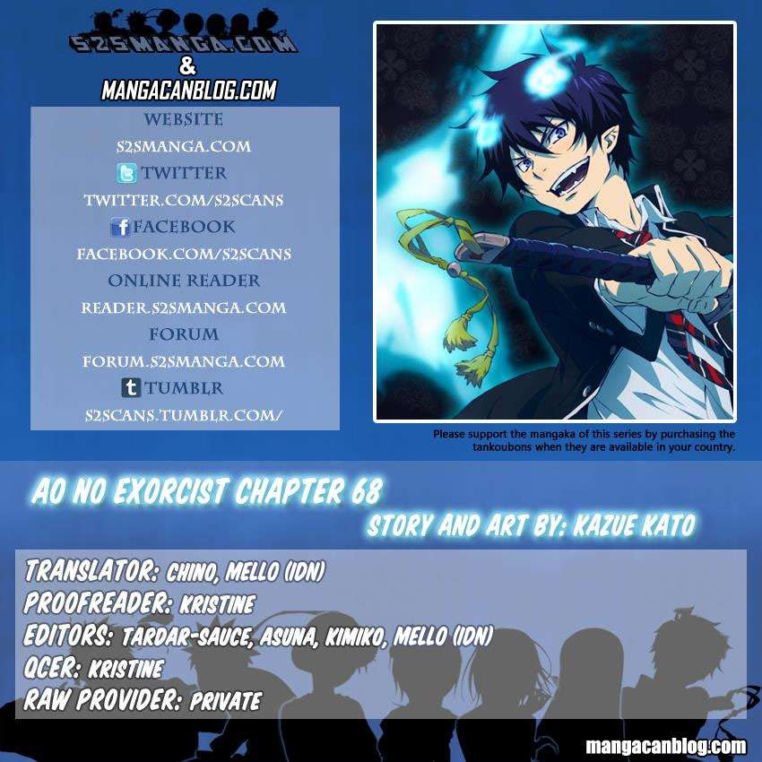 Manga Ao no Exorcist Chapter 68 gambar nomor 2