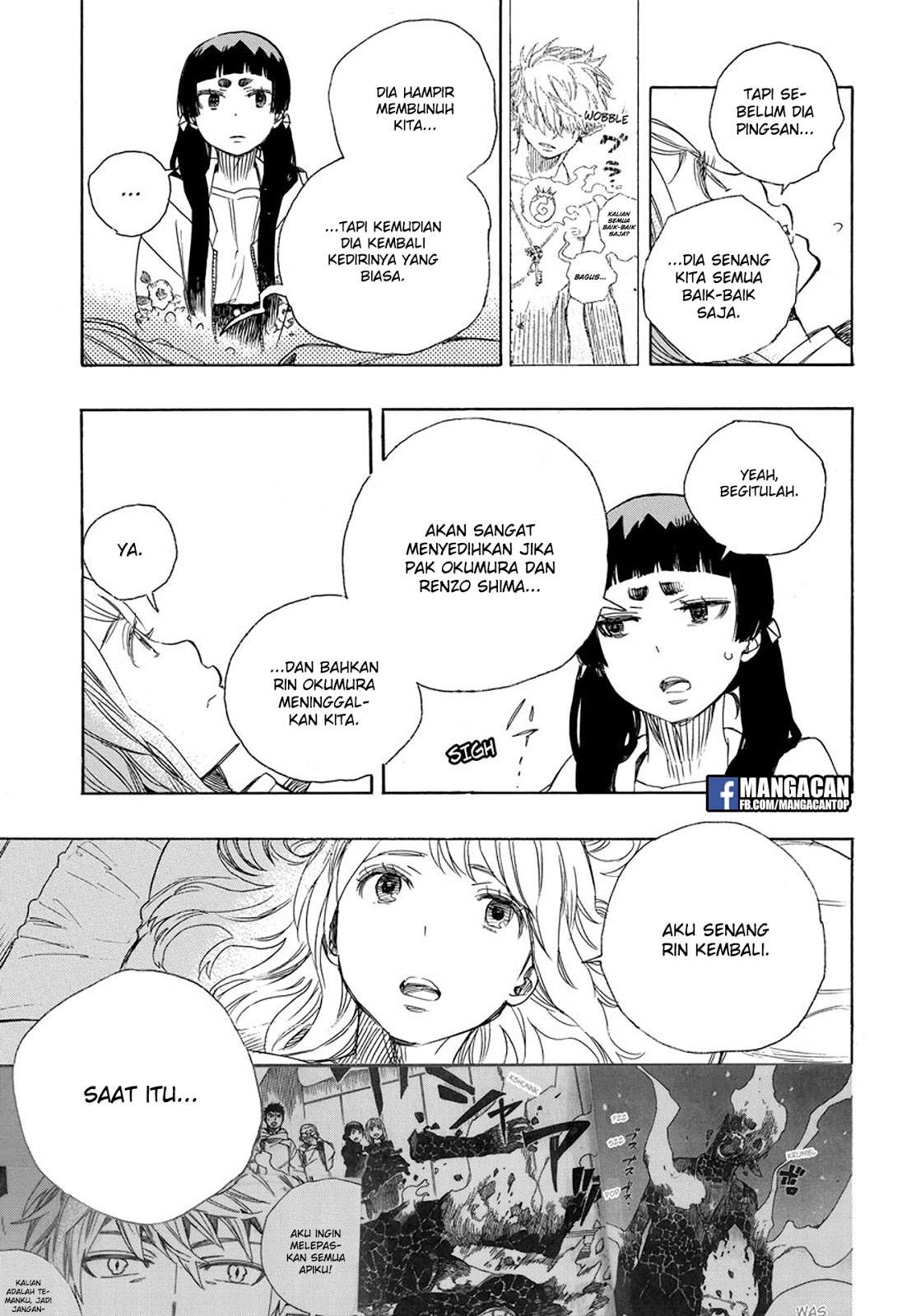 Ao no Exorcist Chapter 99.2 Gambar 15