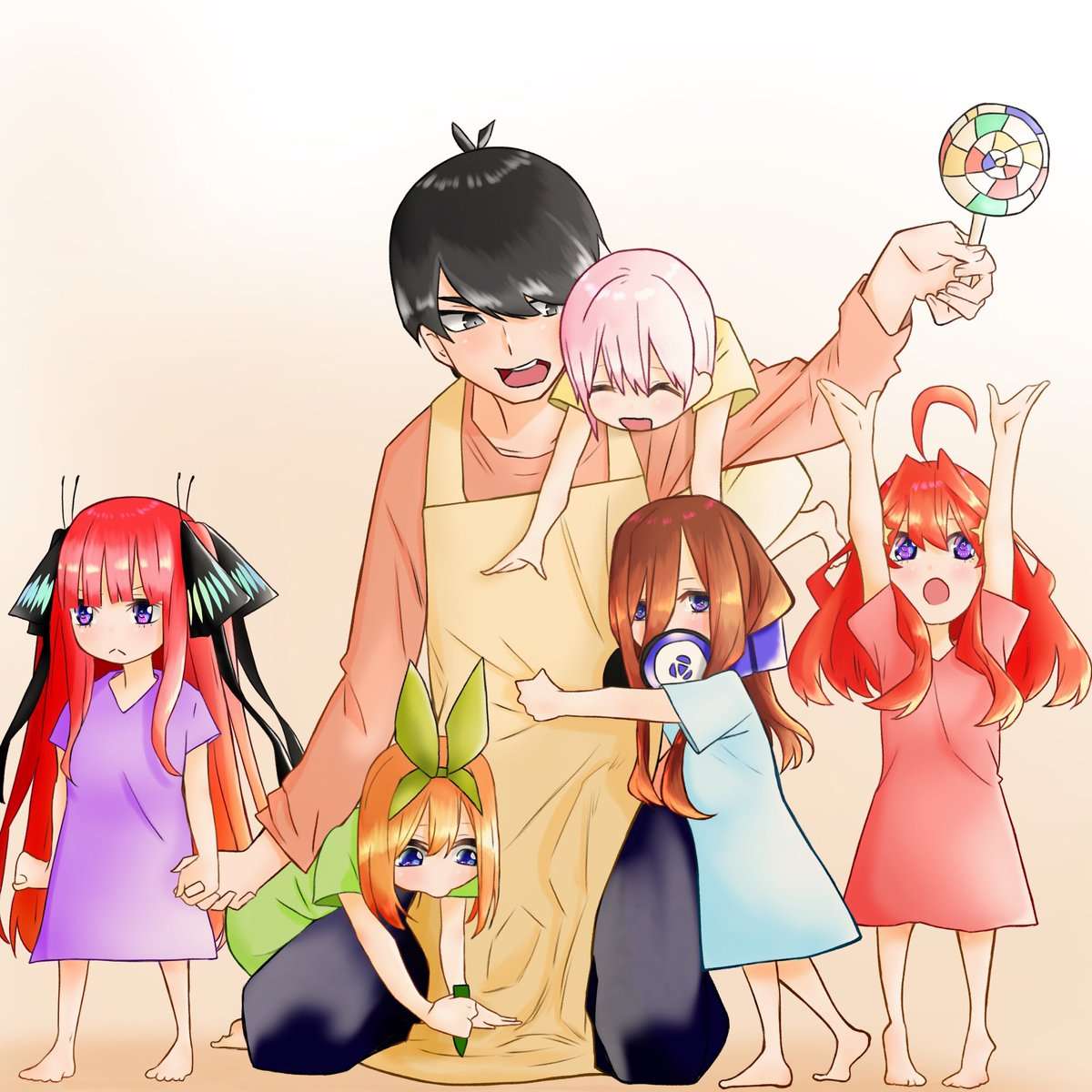 Go-toubun no Hanayome Chapter 50.5 Gambar 17