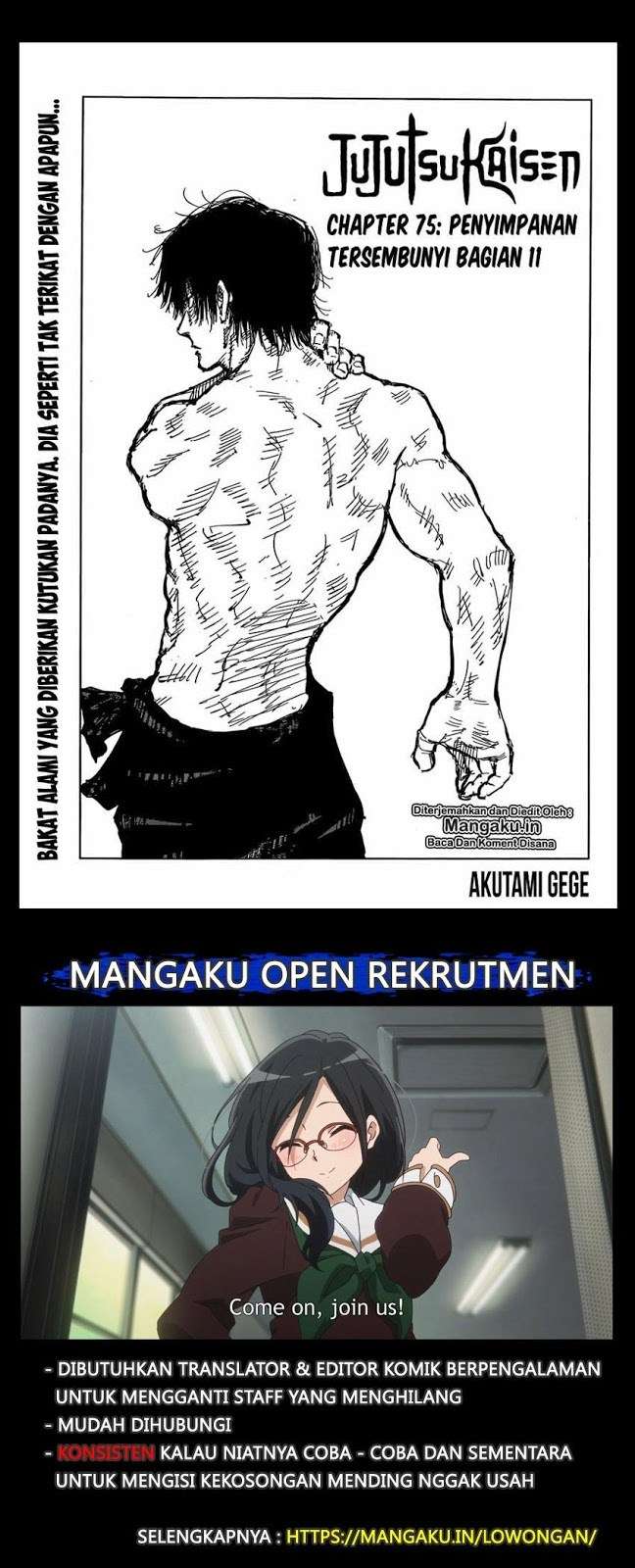 Manga Jujutsu Kaisen Chapter 75 gambar nomor 2
