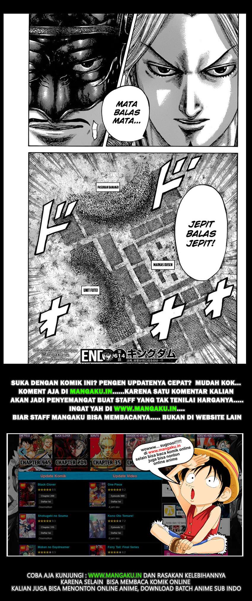 Kingdom Chapter 614 Gambar 19