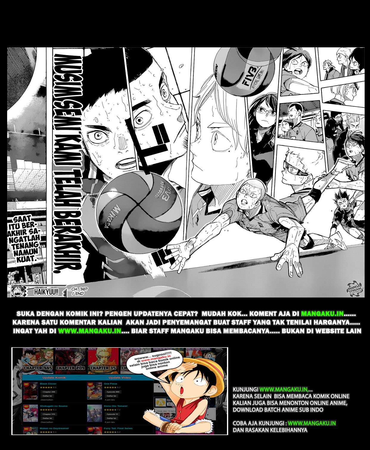 Haikyuu!! Chapter 367 Gambar 17
