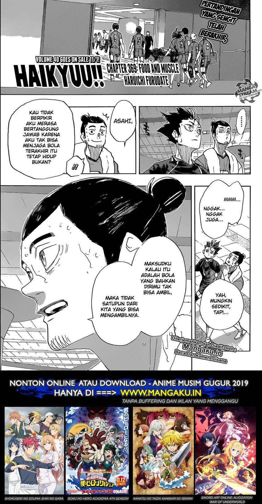 Manga Haikyuu!! Chapter 369 gambar nomor 2